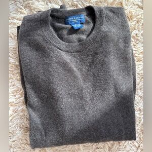 Joseph and Lyman Taupe Men's 100% Cashmere Sweater | Size M